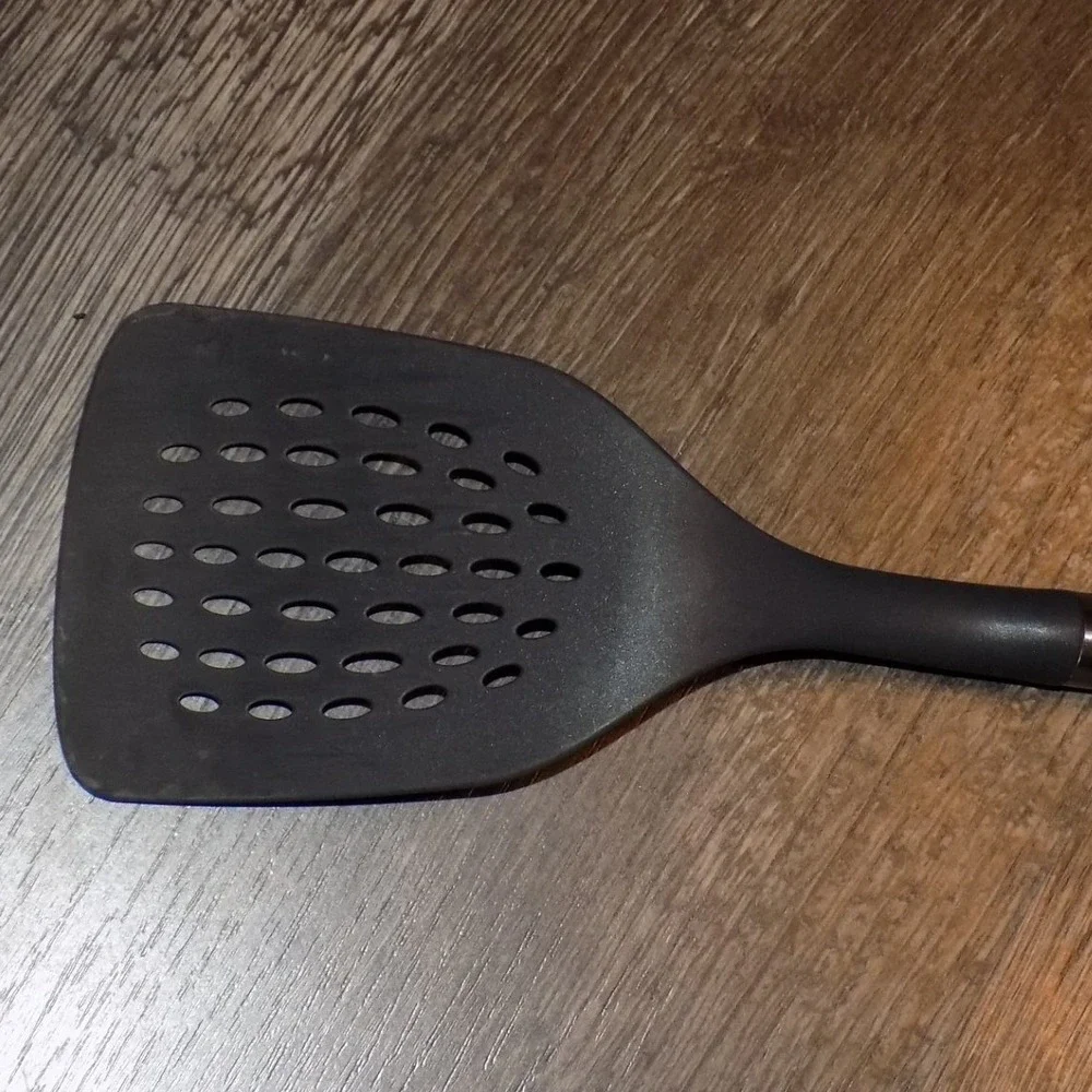 Sabatier Slotted Turner Spatula Kitchen Gray Good Stainless Steel‎ Handle
